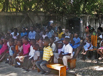 Sunday School at H.I.S. Home